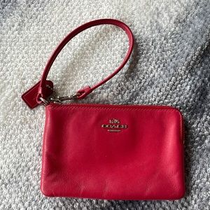 Red Coach Wristlet